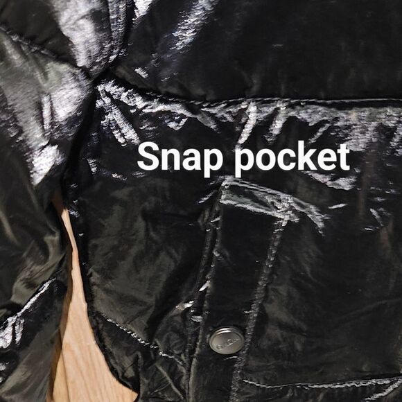 XOXO Women's black winter puffer jacket Size XL & Large NWT - Picture 9 of 16